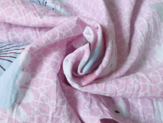 Printed Washed Microfiber